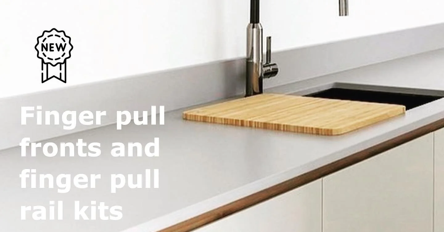 We are now offering kits to convert your IKEA kitchen to finger pull doors and drawers.  Simple and easy to follow instructions included.  #ikeakitchen #fingerpulldoors #ikeahack #ikeahacks
