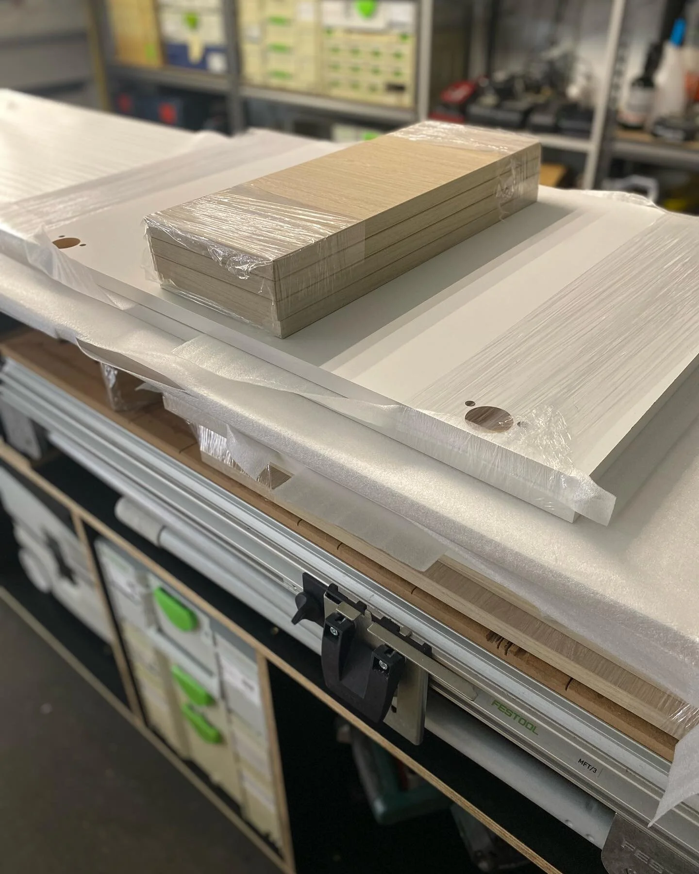 Another order ready to be packaged, labelled and delivered #ikeakitchen #ikeametod #customdoors #kitchenideas