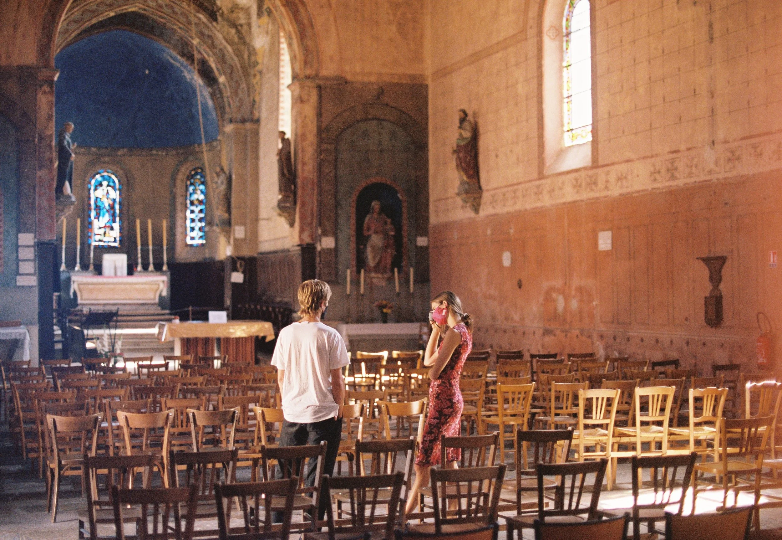 burgundy chapel, portra400