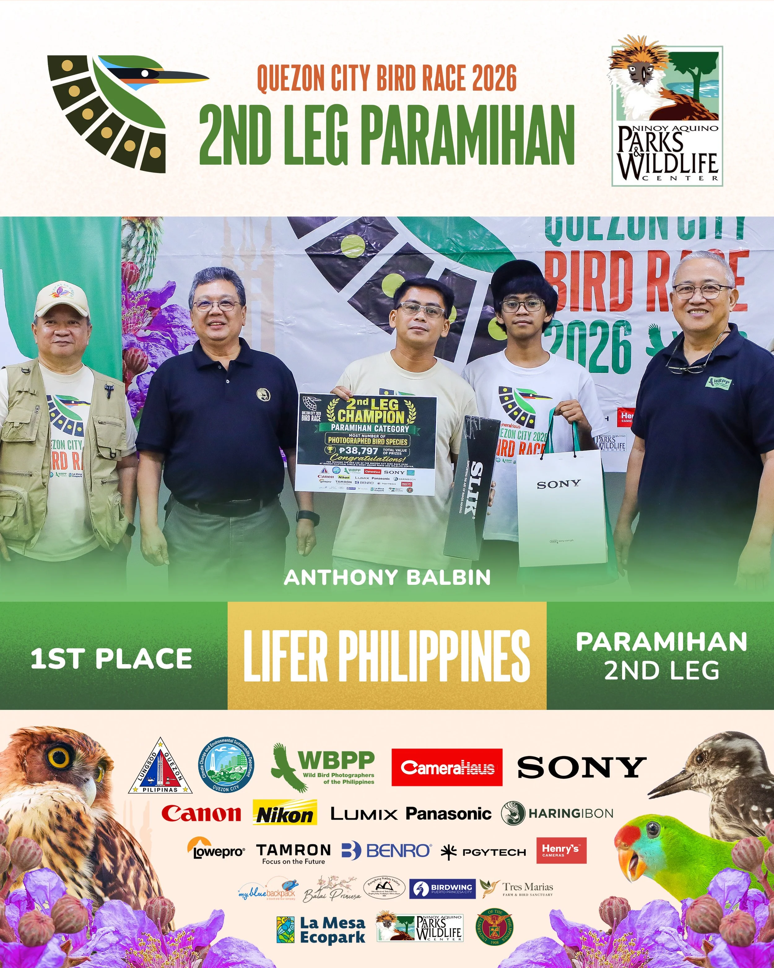Quezon City Bird Race PARAMIHAN 2ND LEG 1ST PLACE.jpg