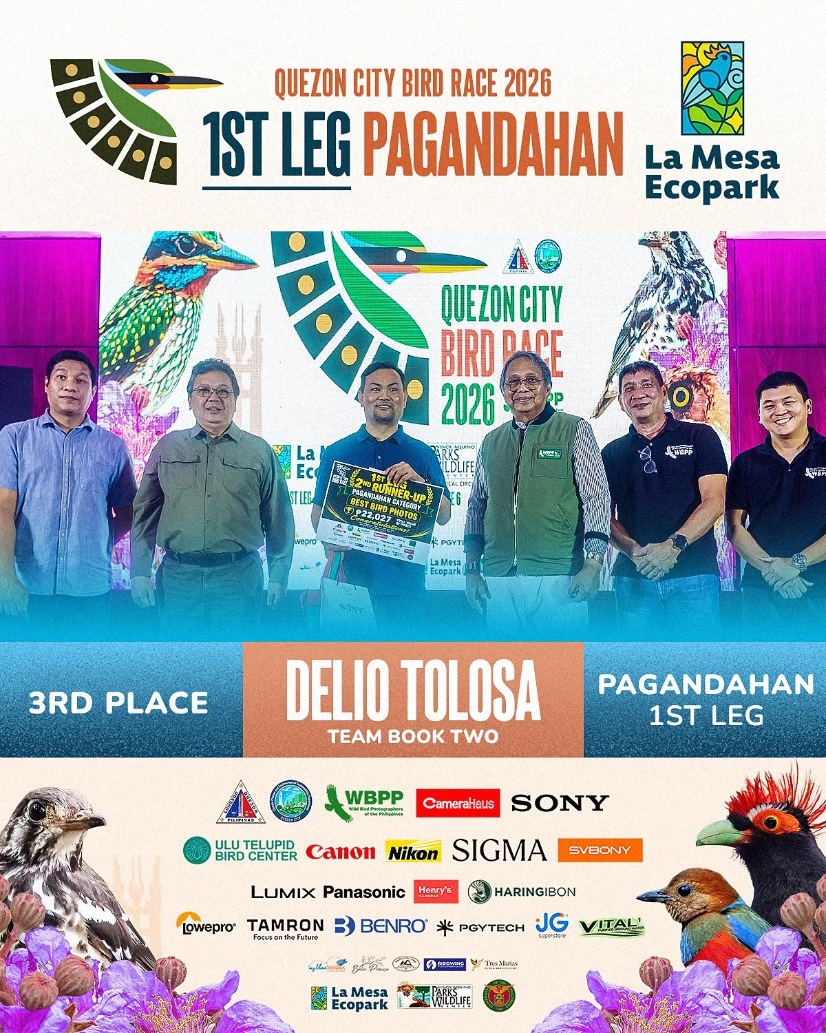 Quezon City Bird Race PAGANDAHAN 1ST LEG 3rd PLACE.jpg
