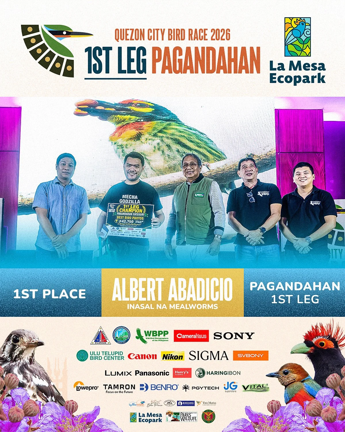 Quezon City Bird Race PAGANDAHAN 1ST LEG 1ST PLACE.jpg