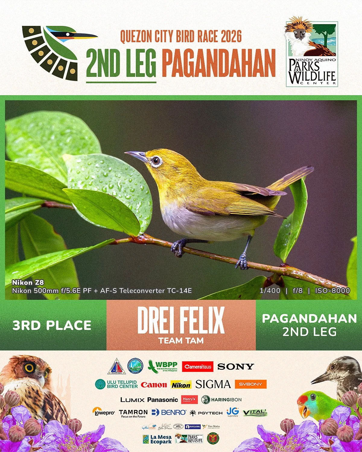 Quezon City Bird Race PAGANDAHAN 2ND LEG 3rd.jpg