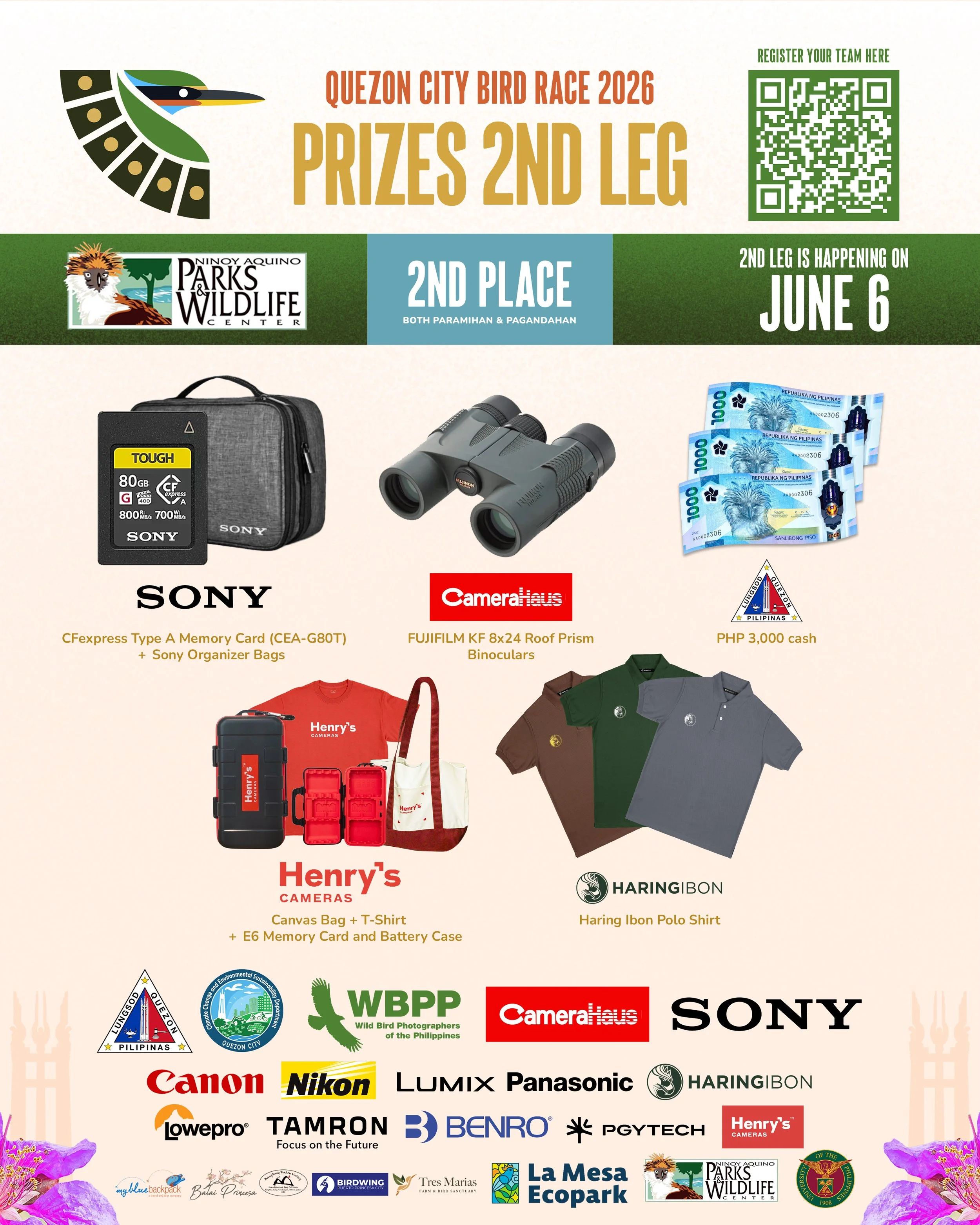 Quezon City Bird Race PRIZES 2ND LEG 2ND PLACE.jpg