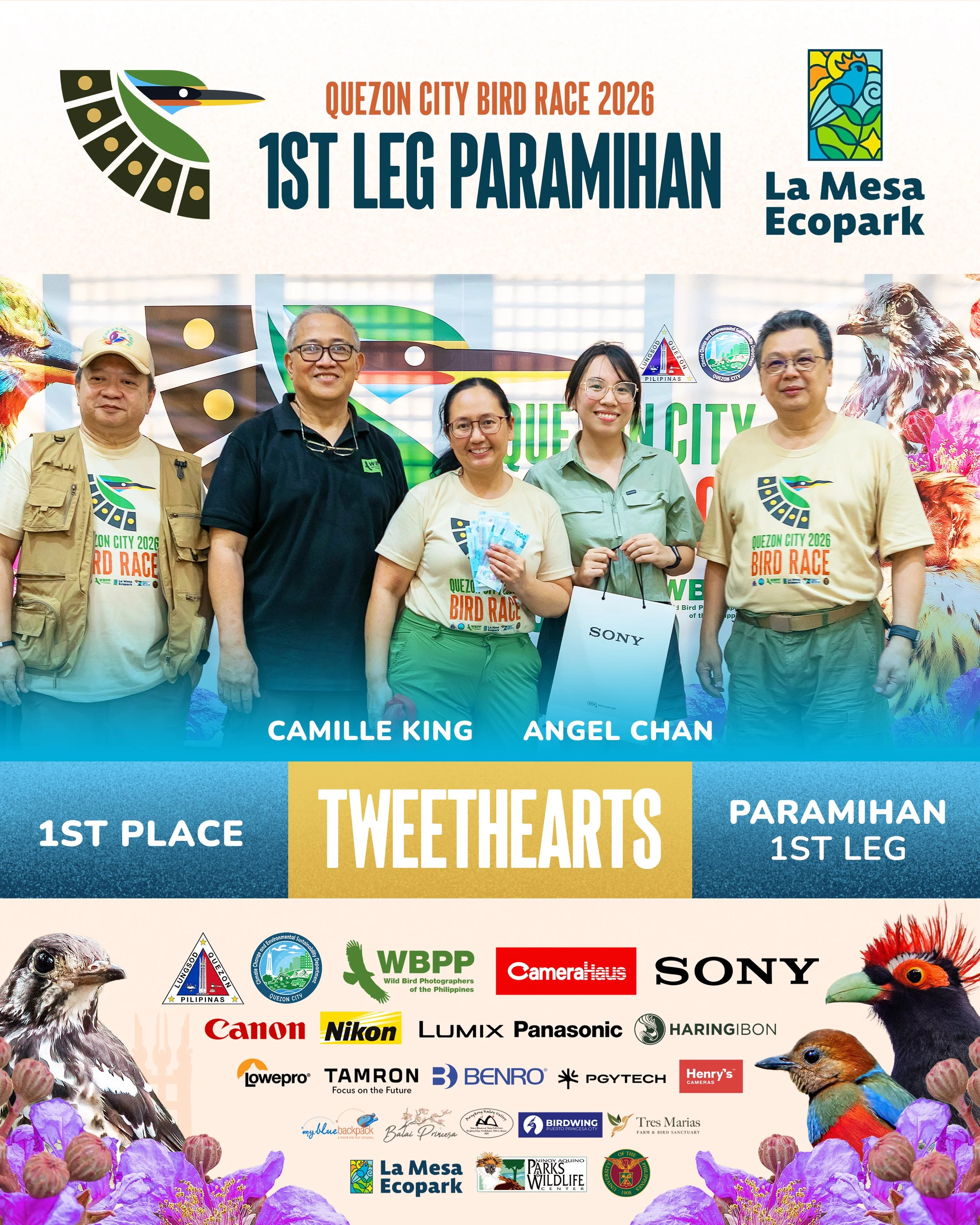 Quezon City Bird Race PARAMIHAN 1ST LEG 1ST PLACE.jpg