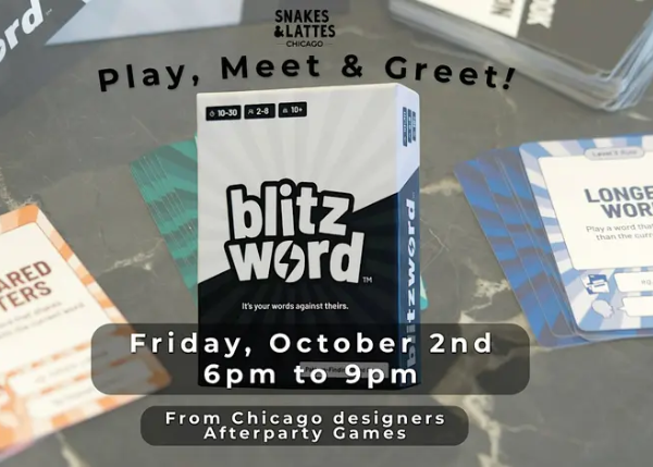Play &amp; Meet Blitzword - Snakes &amp; Lattes Chicago