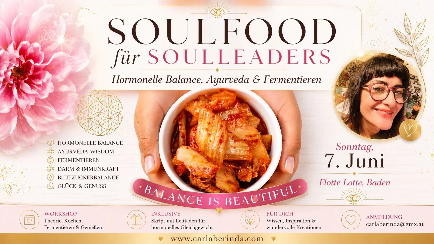 SOULFOOD FOR SOULLEADERS -  Der Kochkurs für Hormonelle Balance - Theorie &amp; Praxis 
