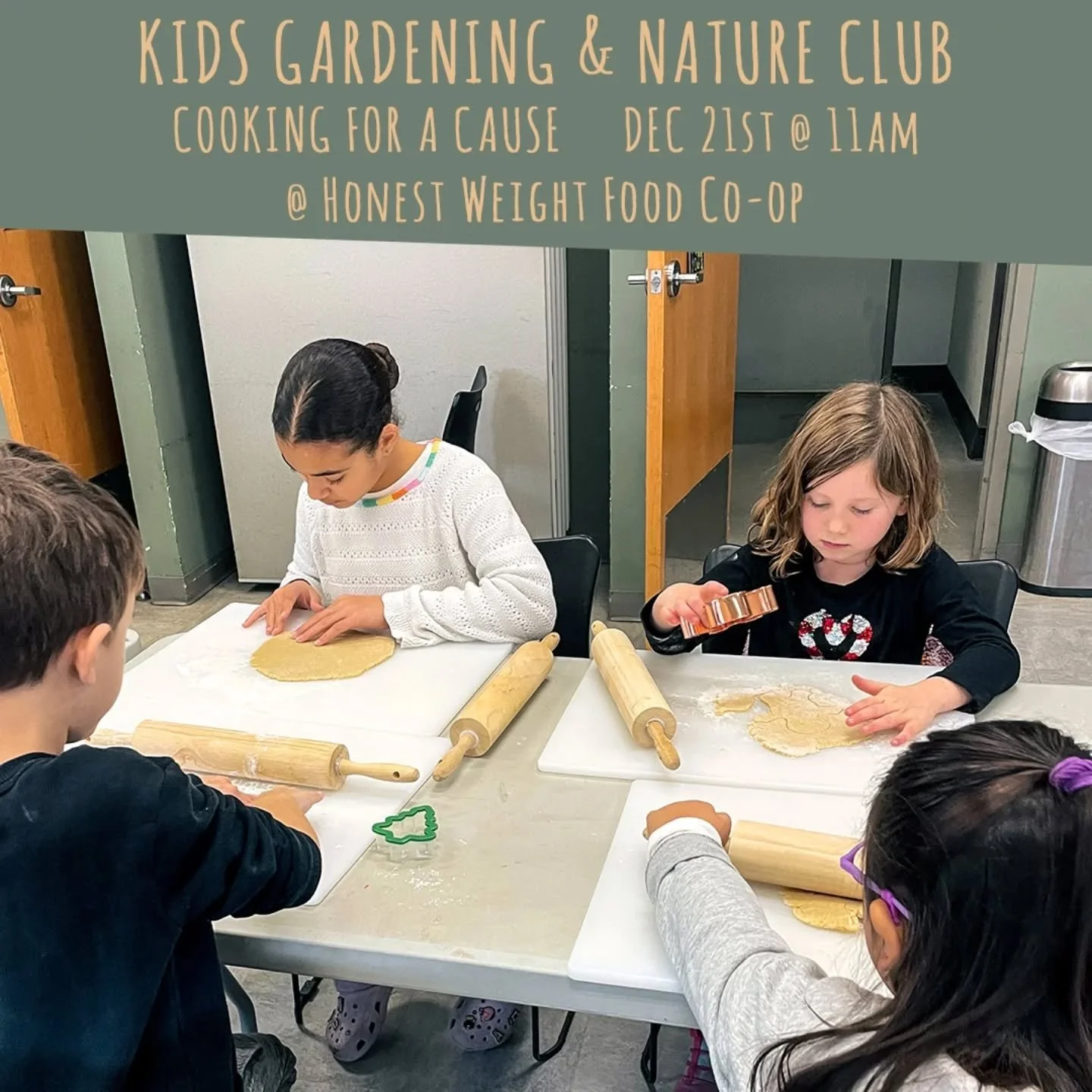 Two opportunities this month to join us with the kids to cook for a cause! We will be making and packing food together for the @freefoodfridgealbany at @honestweightfoodcoop and last month it was a real fun time! See our story for the link to events.