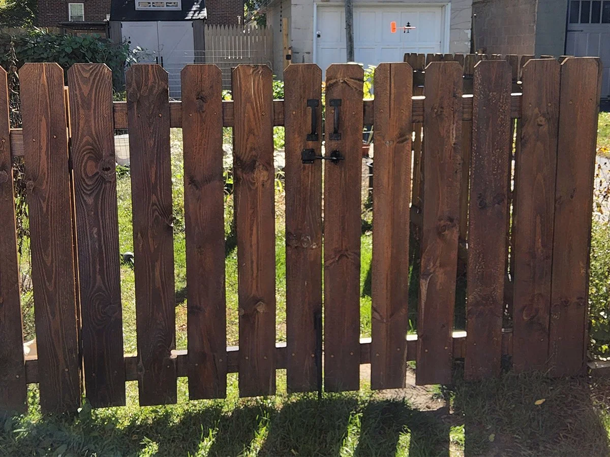 Custom built garden fence and gate ...