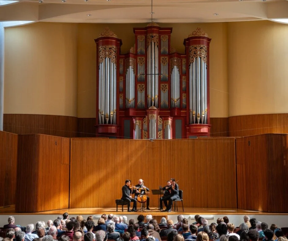 Bravo to the Mir&oacute; Quartet on their Beethoven Cycle performances at Oberlin College and Conservatory!

📸: Abe Frato