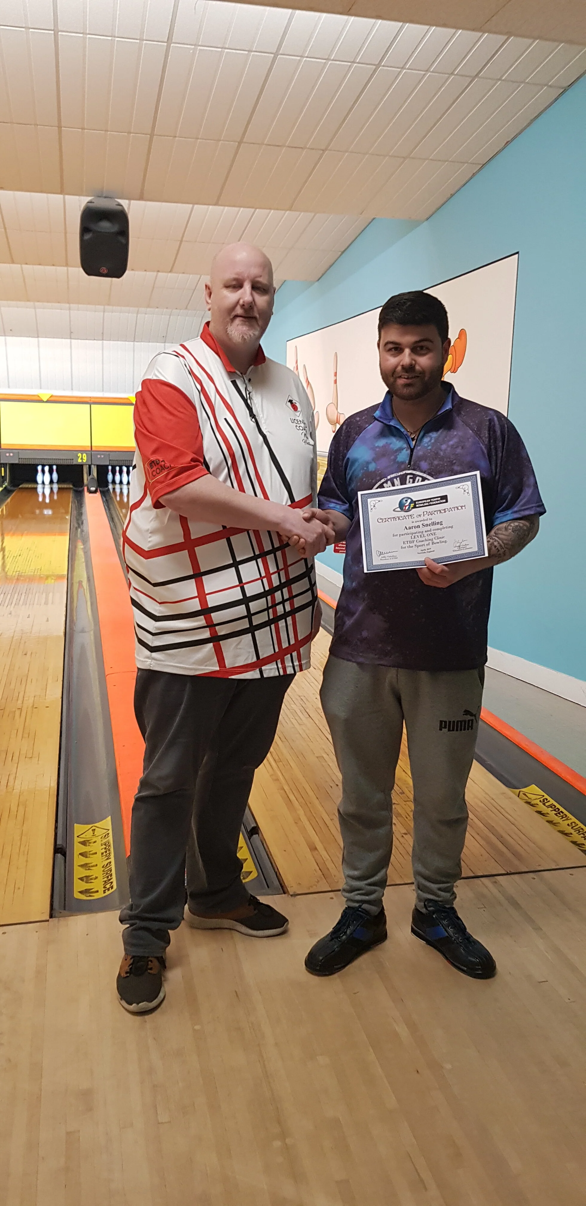 New Level 1 trained BTBA Foundation Coaches from England