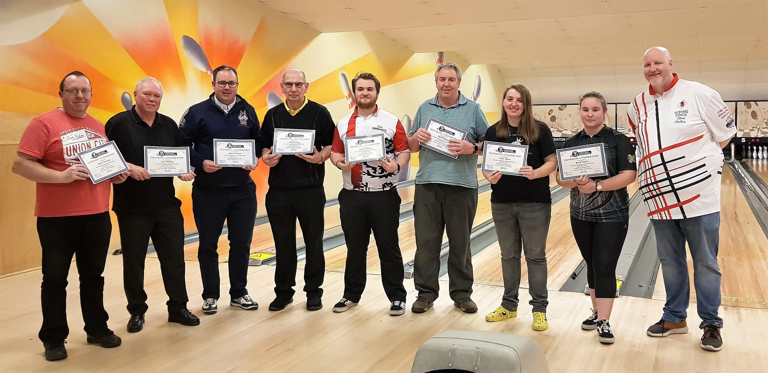 New ETBF Level 1 / BTBA Foundation Coaches from England