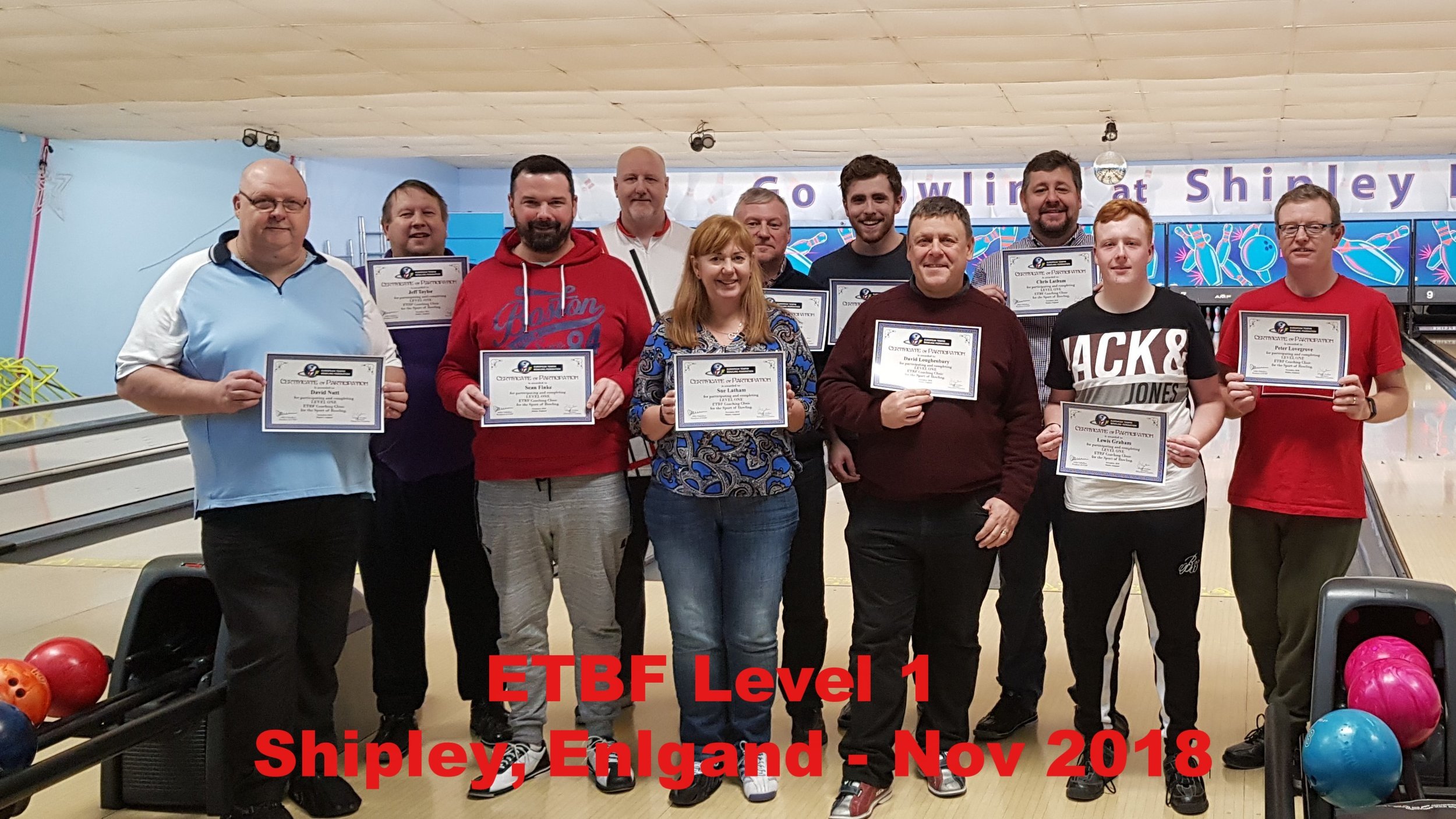 New BTBA Foundation / ETBF Level I Coaches from England