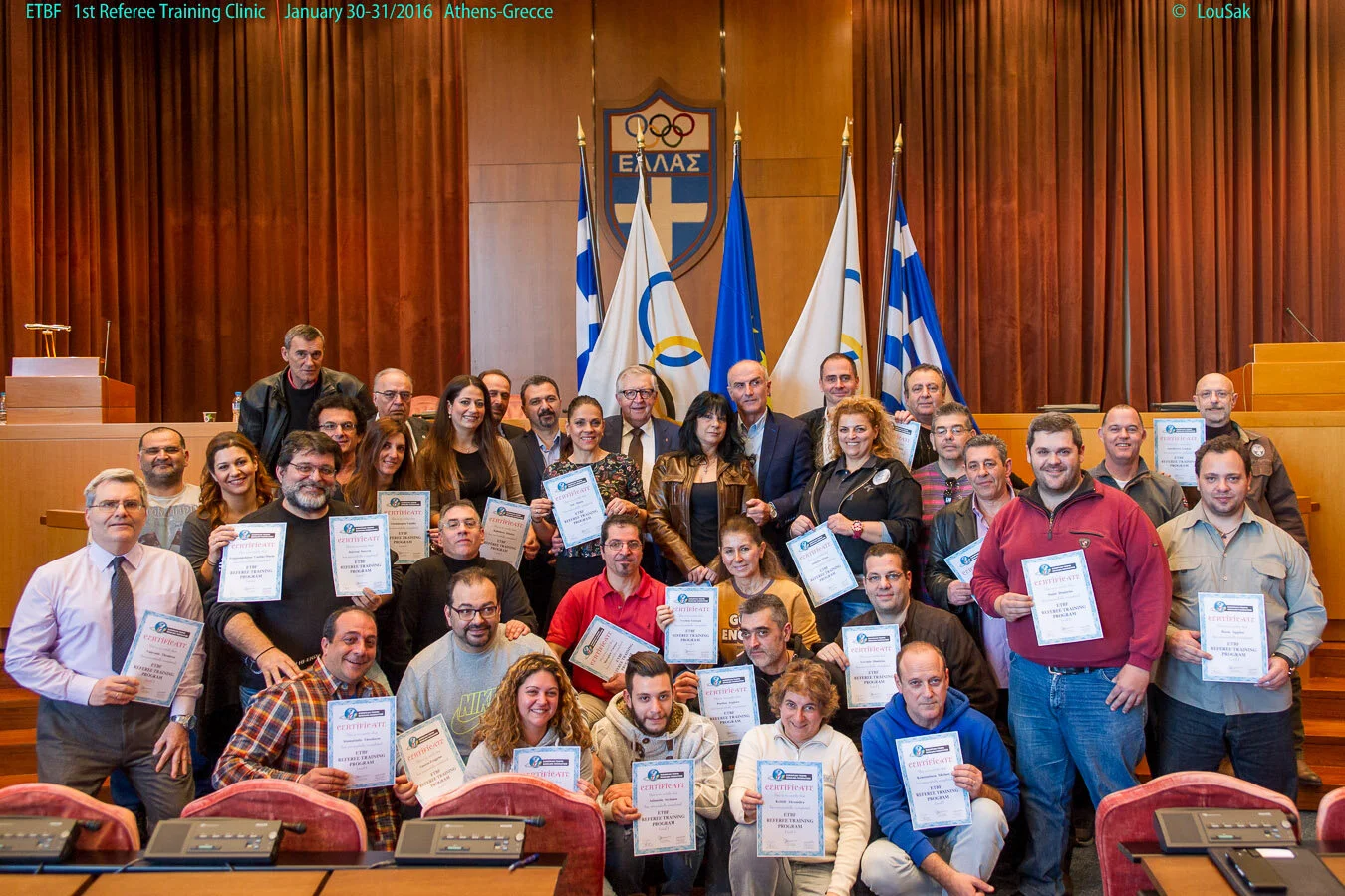 ETBF COMPLETED THE  1st REFEREE TRAINING CERTIFICATION CLINIC IN GREECE