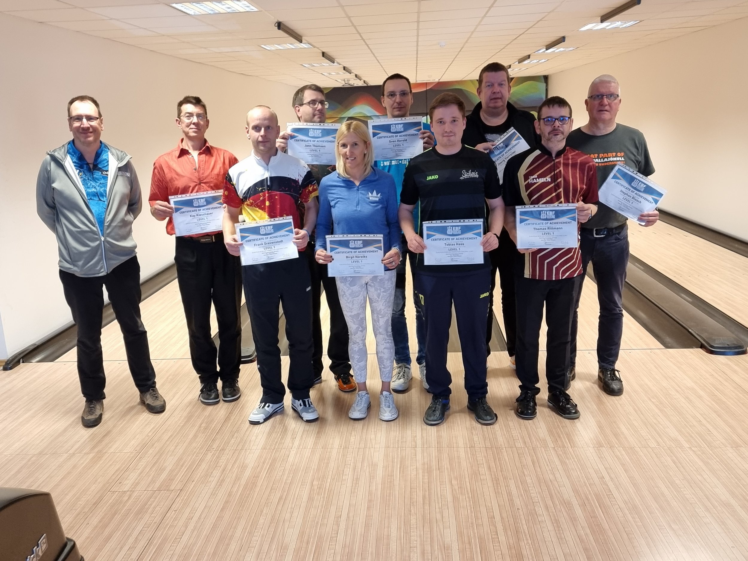 NEW EBF LEVEL 1 COACHES FROM GERMANY