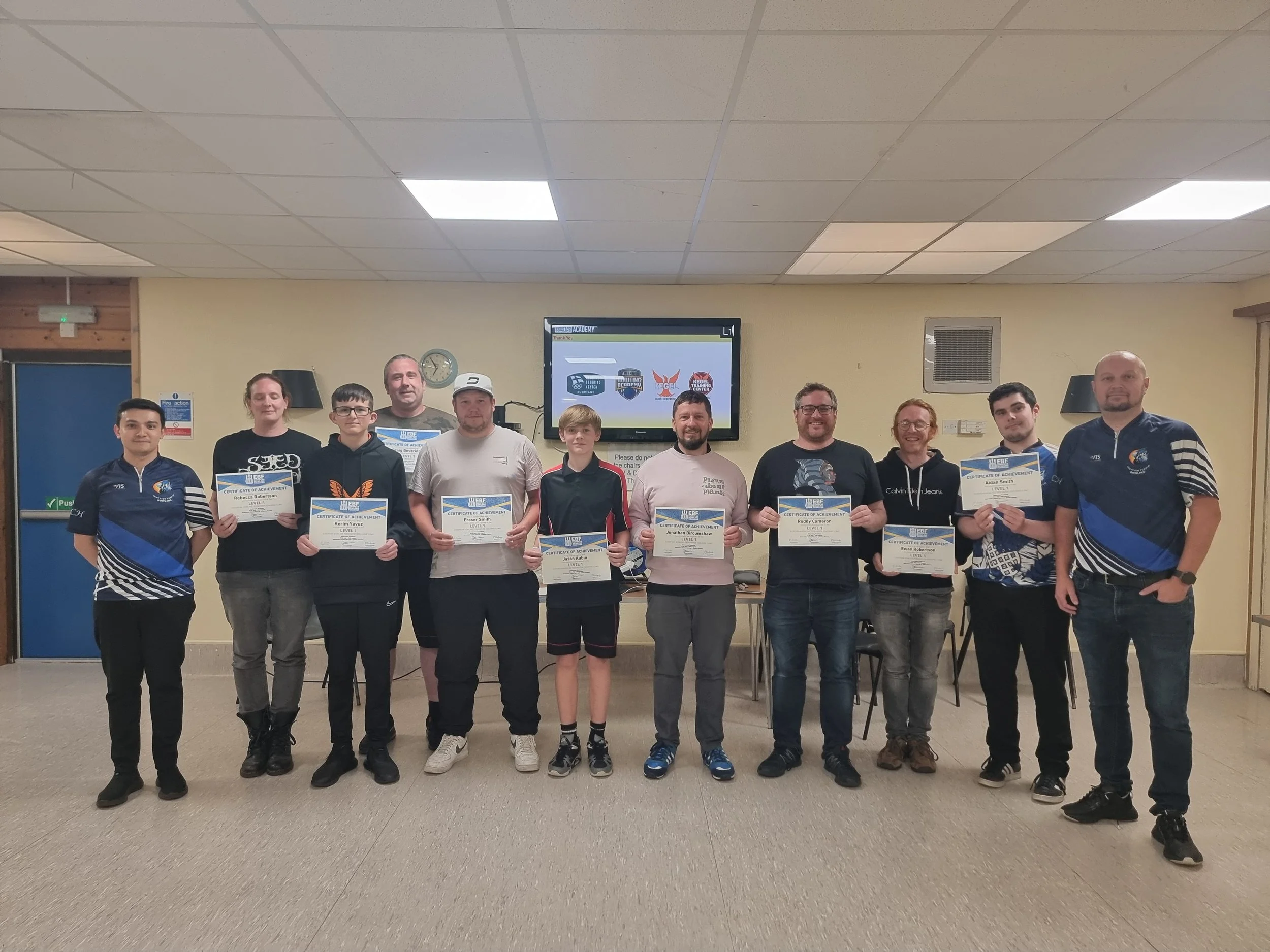 NEW EBF LEVEL I COACHES FROM SCOTLAND