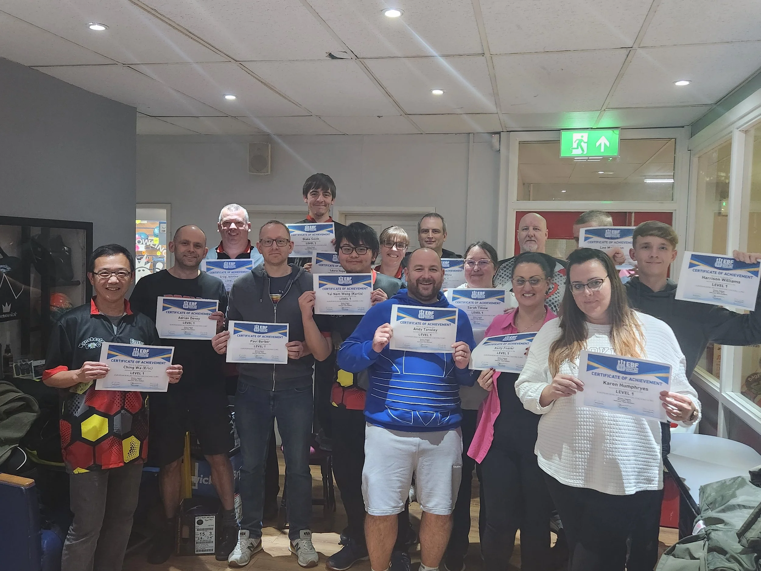 NEW EBF LEVEL I COACHES FROM ENGLAND