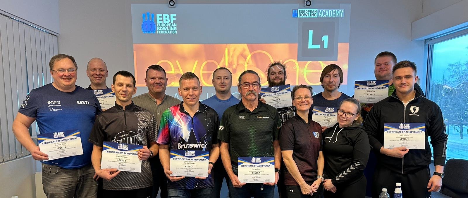 NEW EBF LEVEL I COACHES FROM ESTONIA