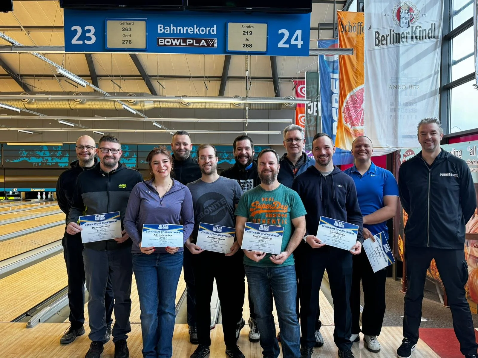 NEW EBF LEVEL I COACHES FROM GERMANY