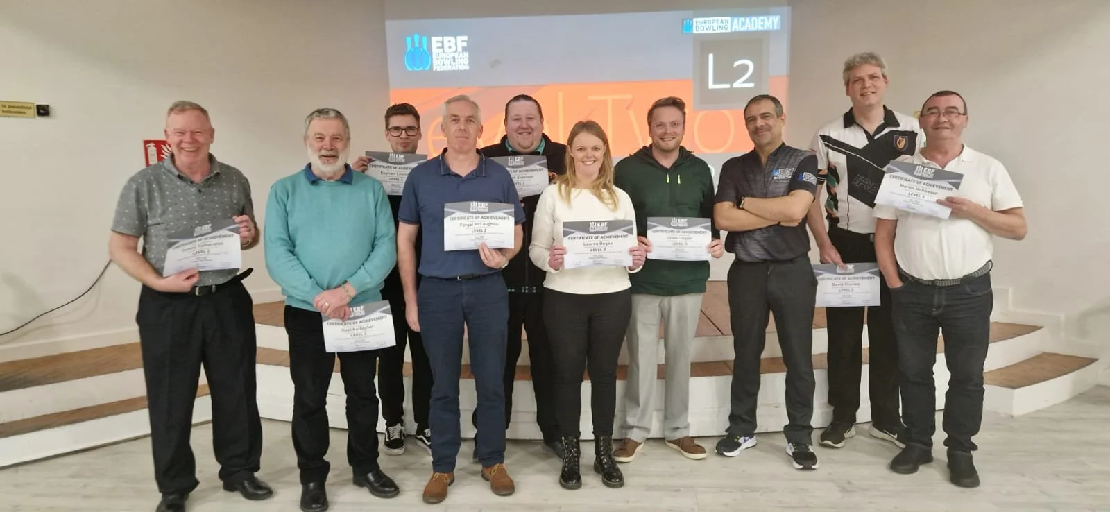 NEW EBF LEVEL II COACHES FROM IRELAND