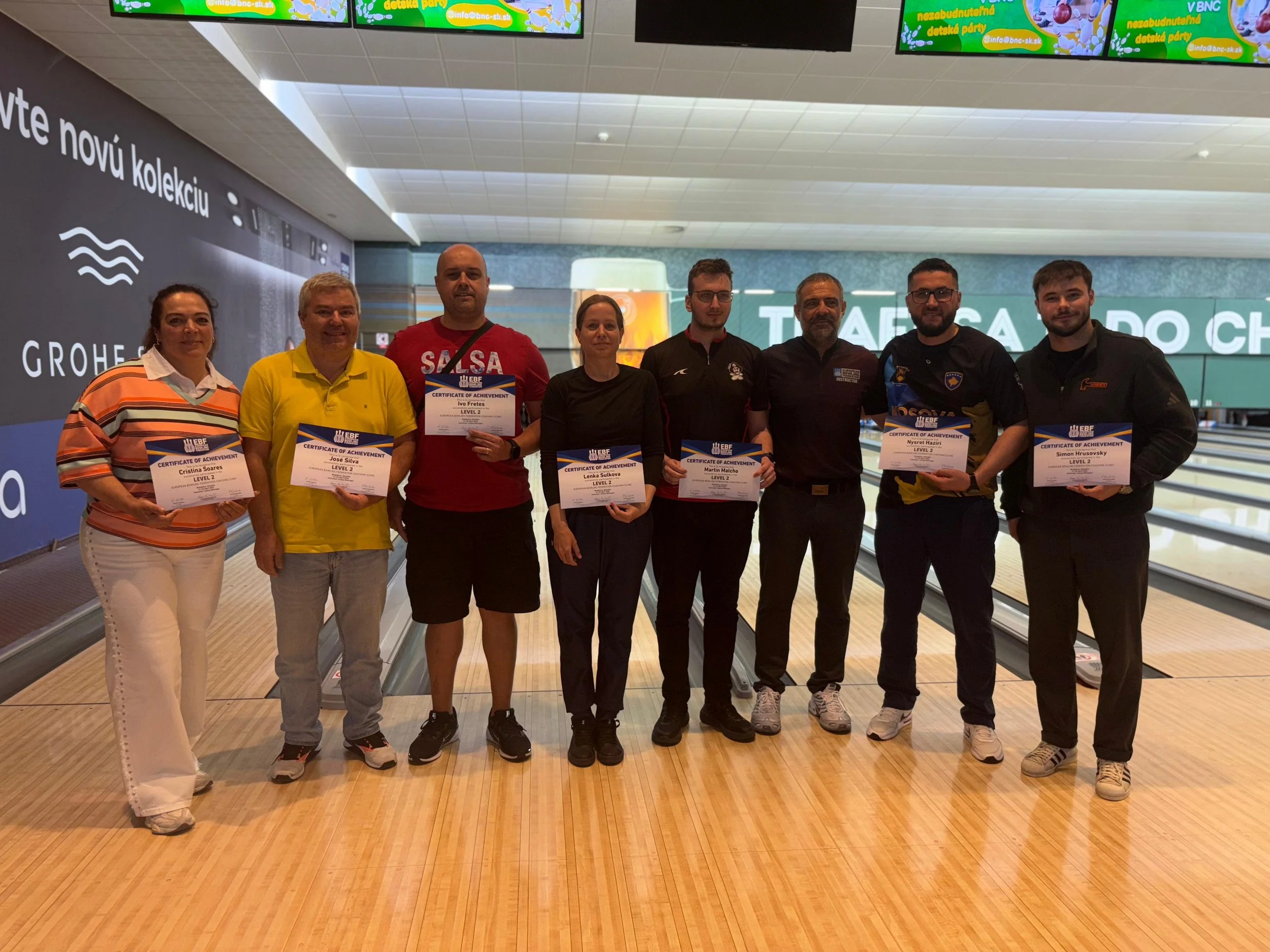 NEW EBF LEVEL II COACHES FROM PORTUGAL, KOSOVO &amp; SLOVAKIA
