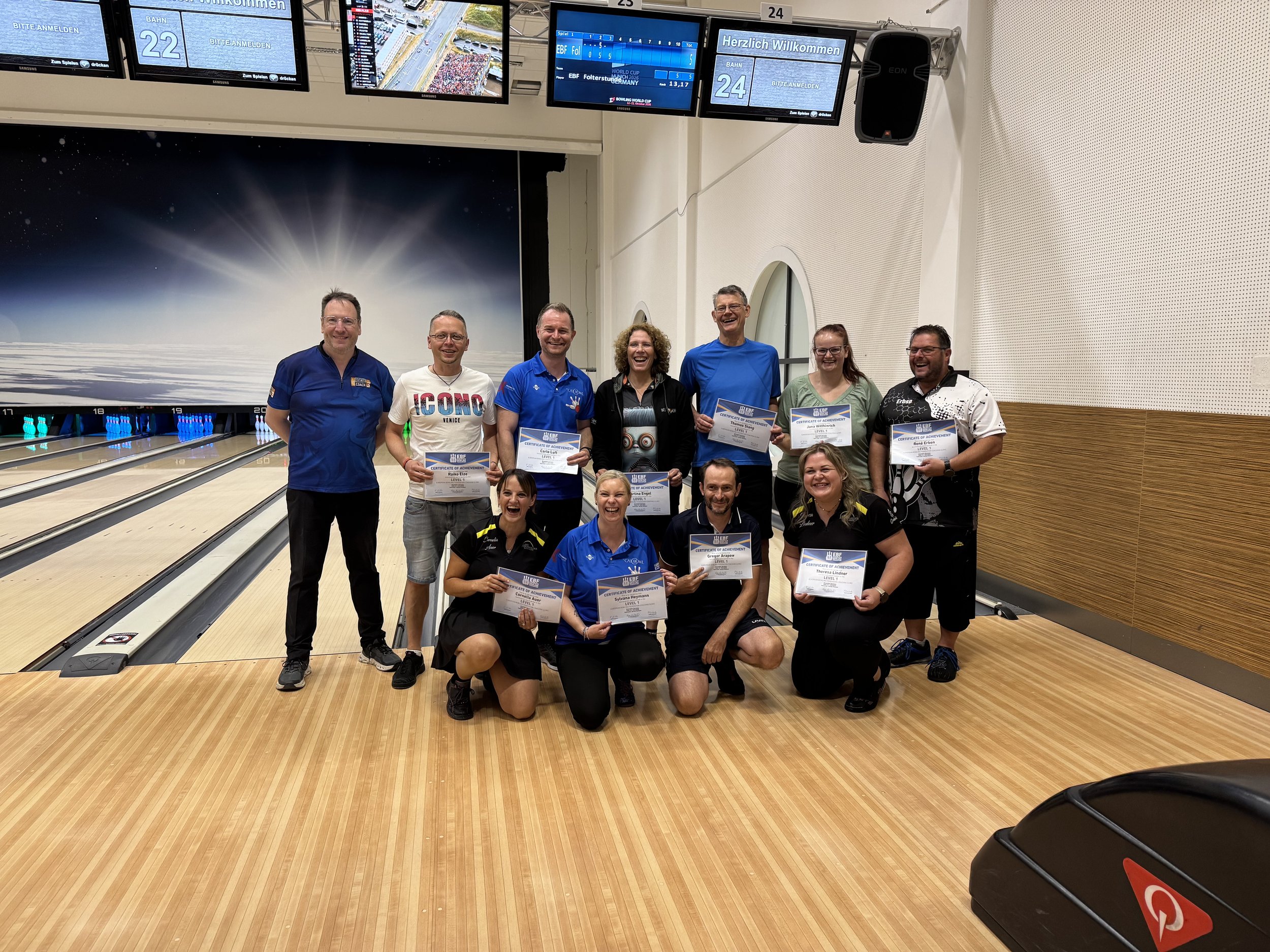 NEW EBF LEVEL I COACHES FROM GERMANY