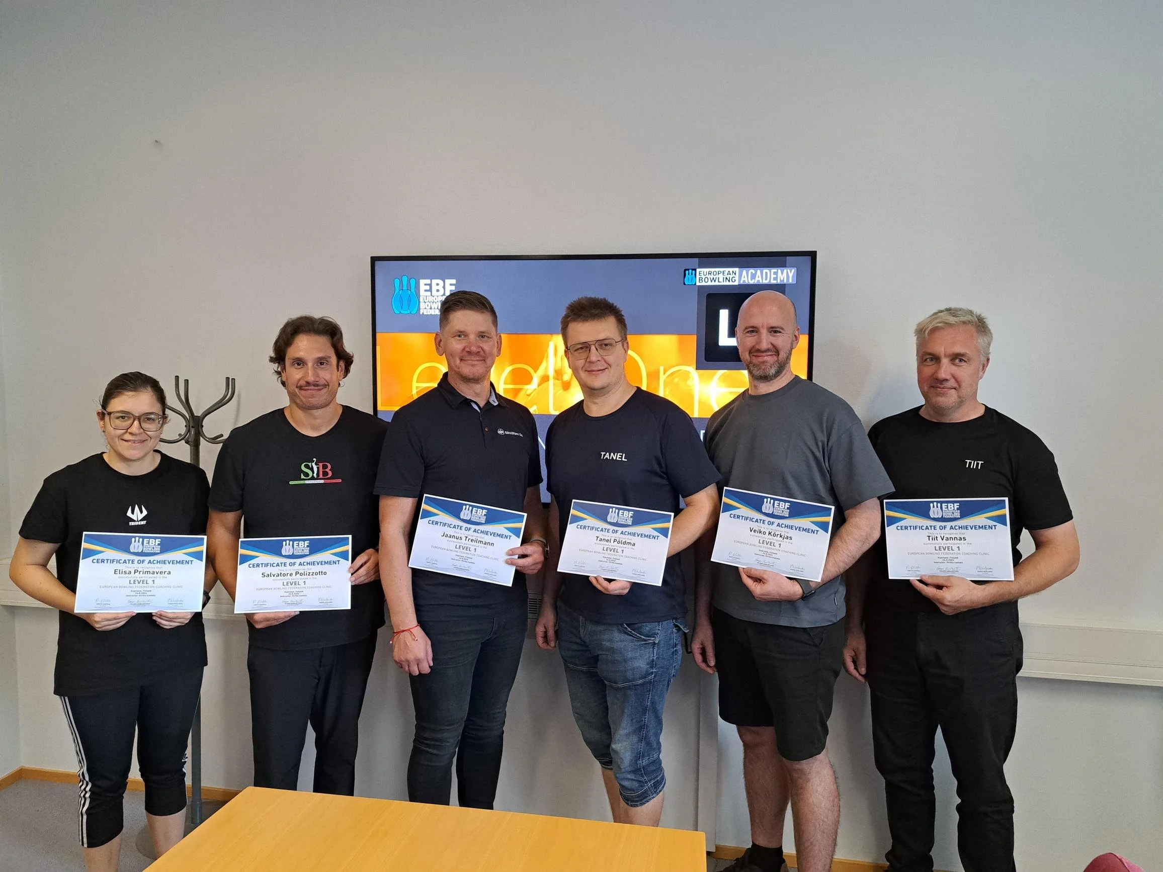 NEW EBF LEVEL I COACHES FROM ESTONIA &amp; ITALY