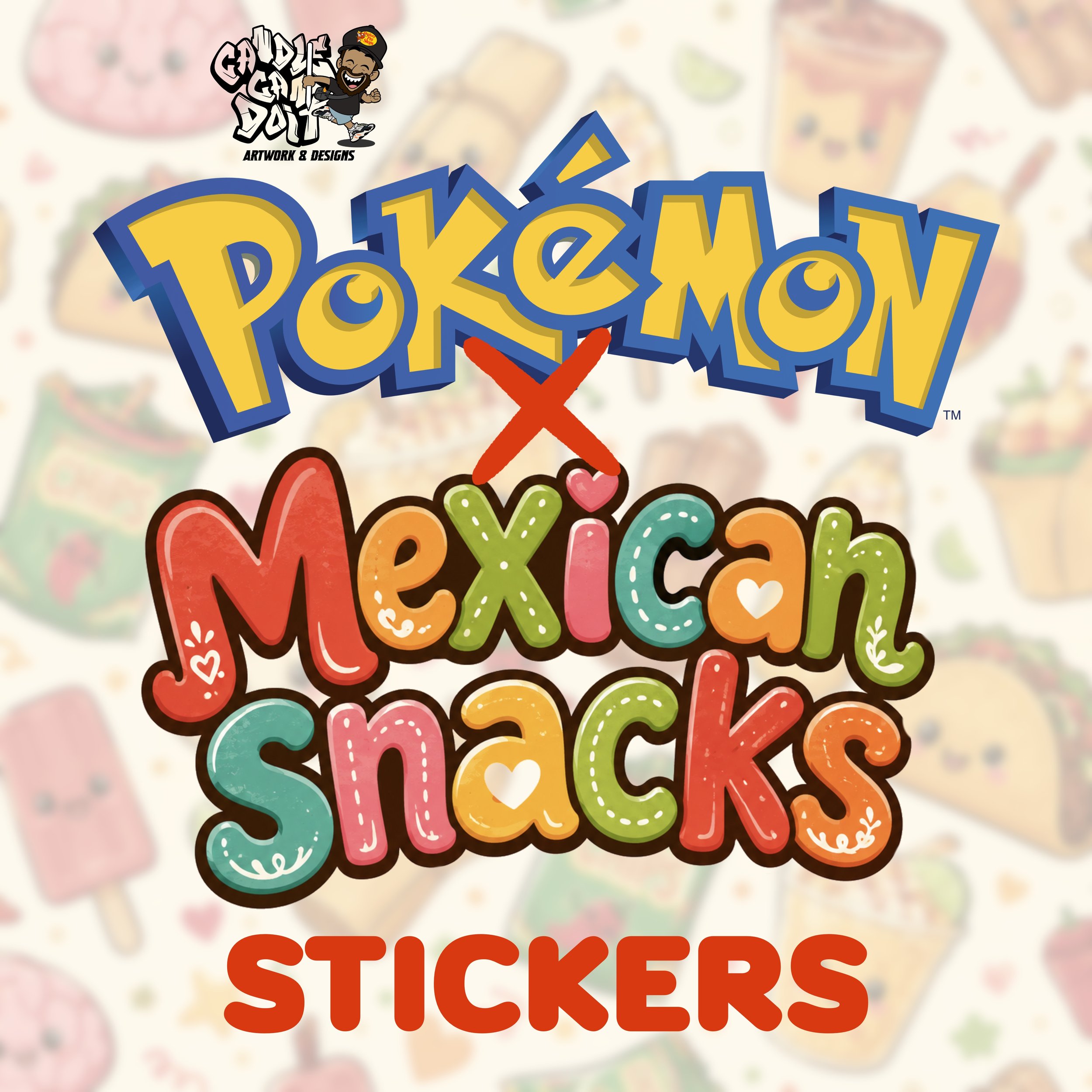 Poke x Mexican Snacks Stickers