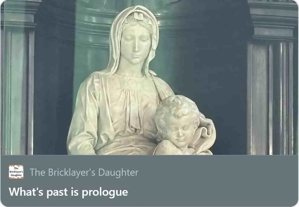 Sculpture of a woman with a child.