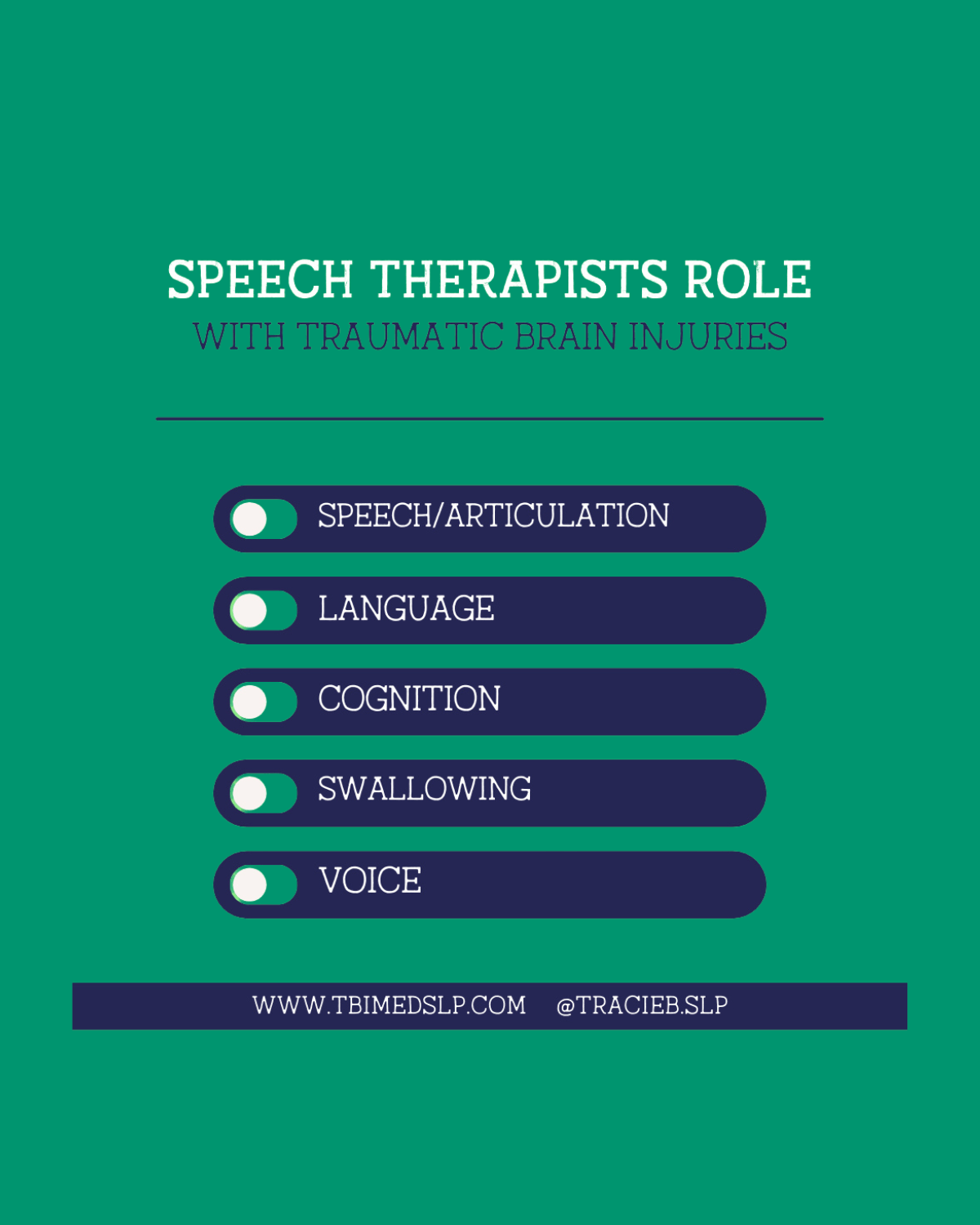 Speech therapy treatment for traumatic brain injury