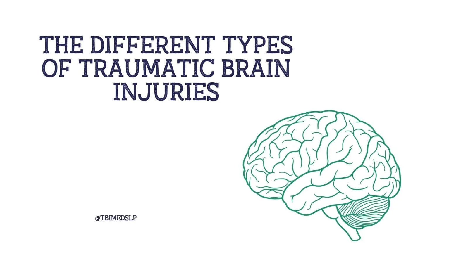 What are different types of Traumatic Brain Injuries?
