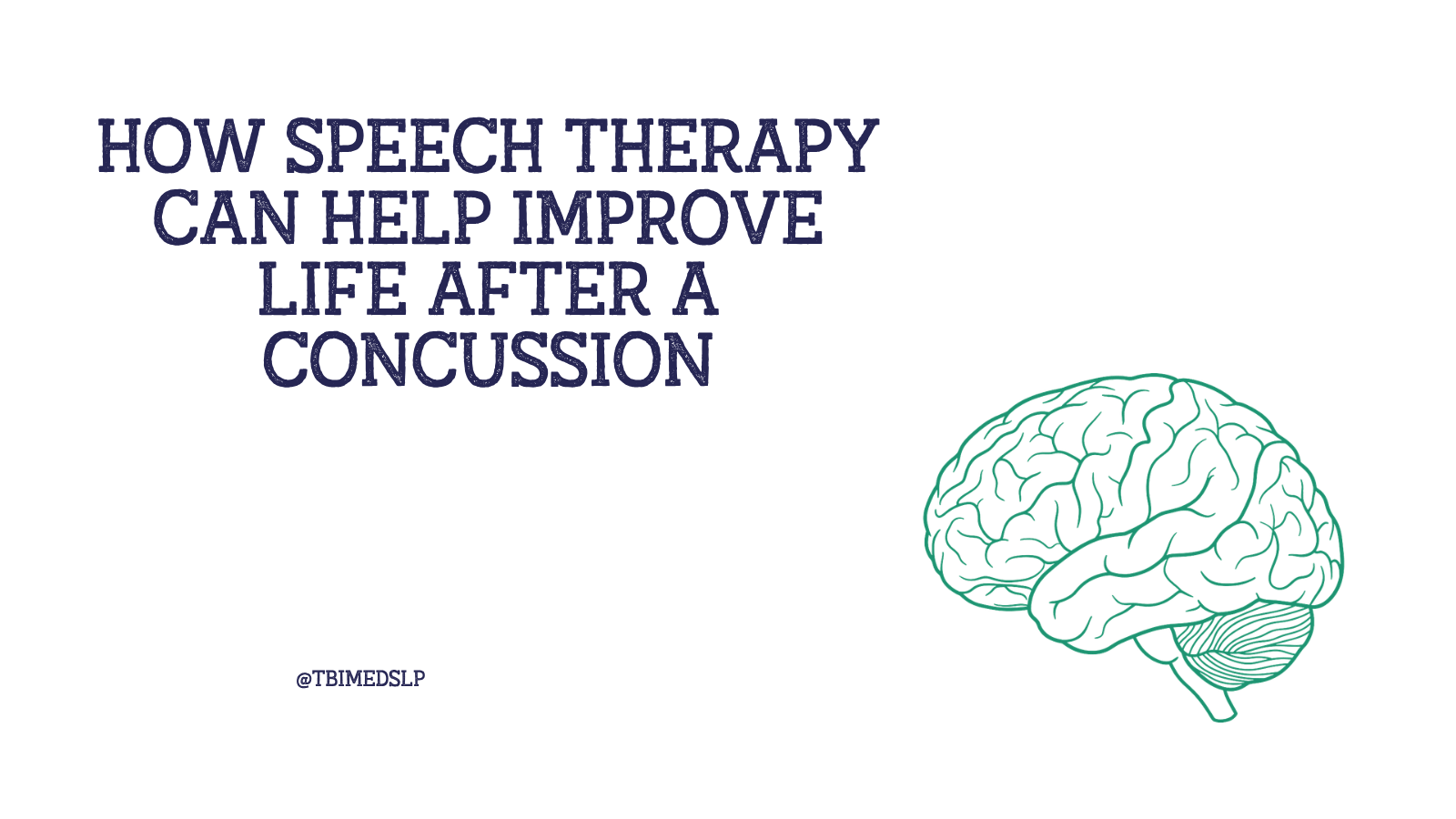 speech therapy after a concussion