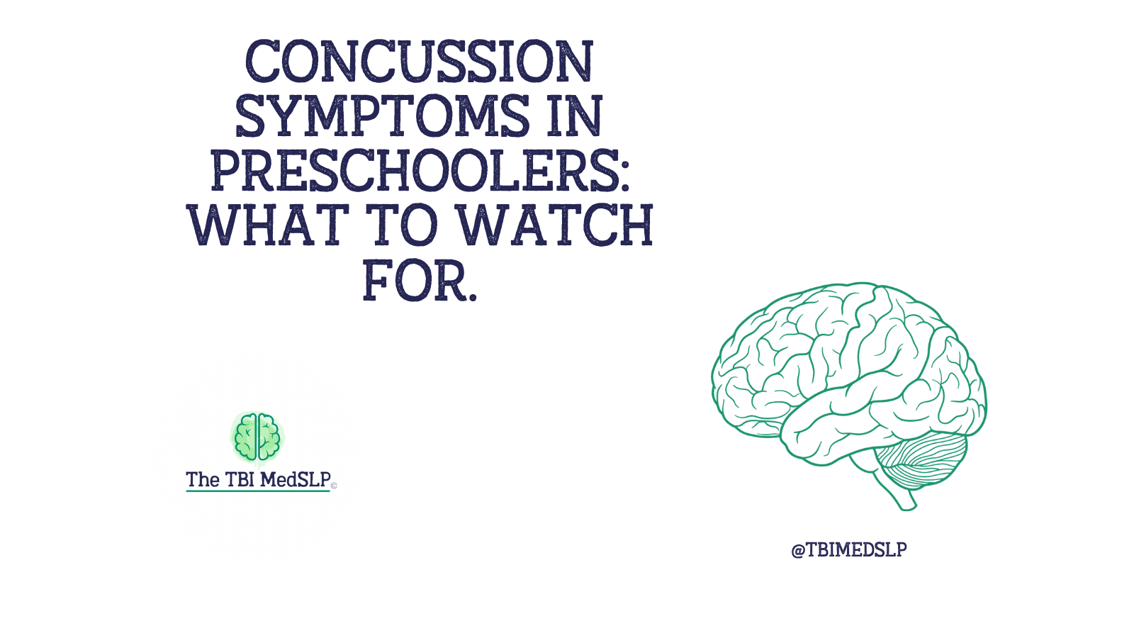 blog image describing that this blog post is about concussion symptoms in preschoolers and what to watch for