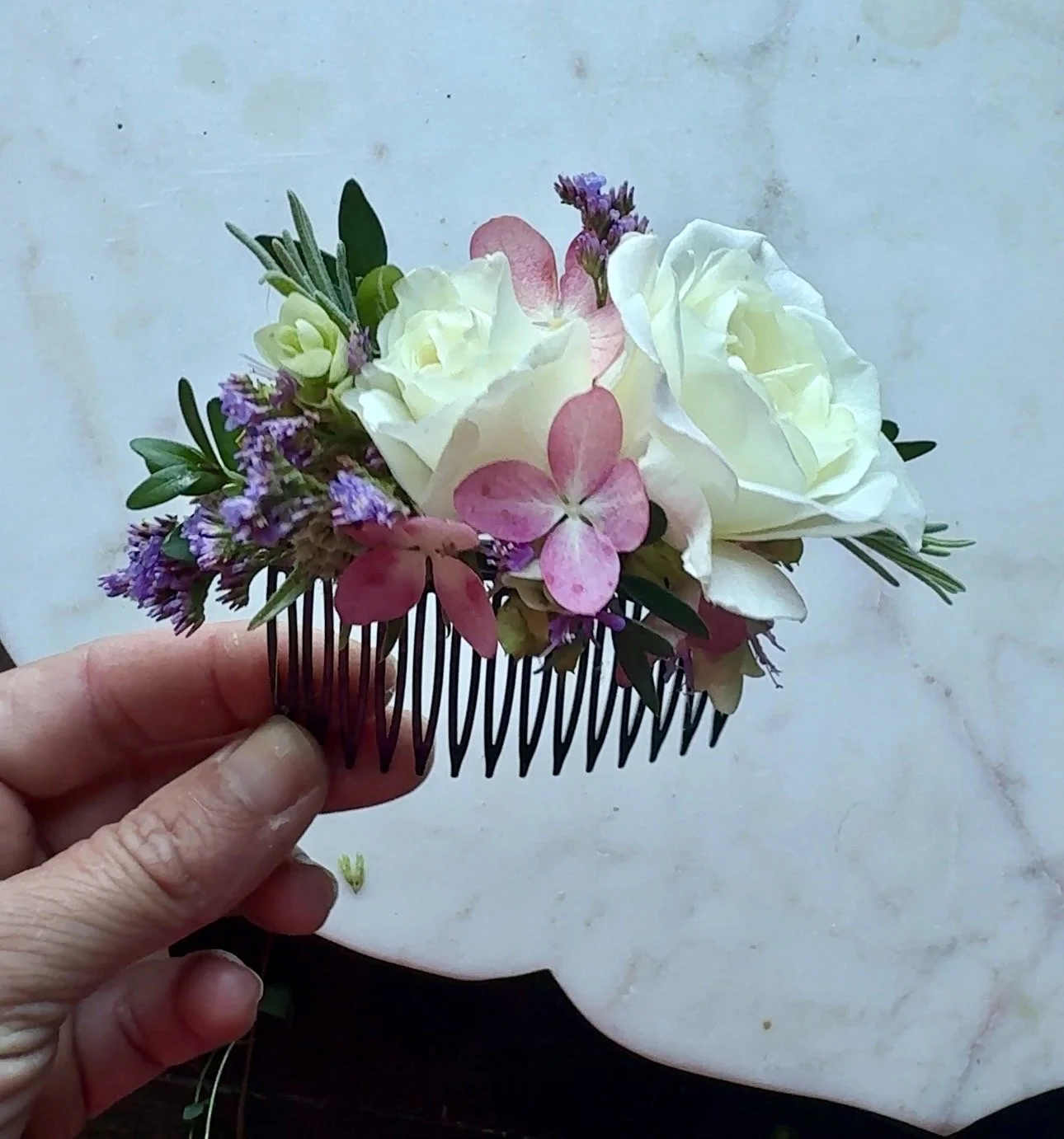 How to Make a Floral Hair Comb