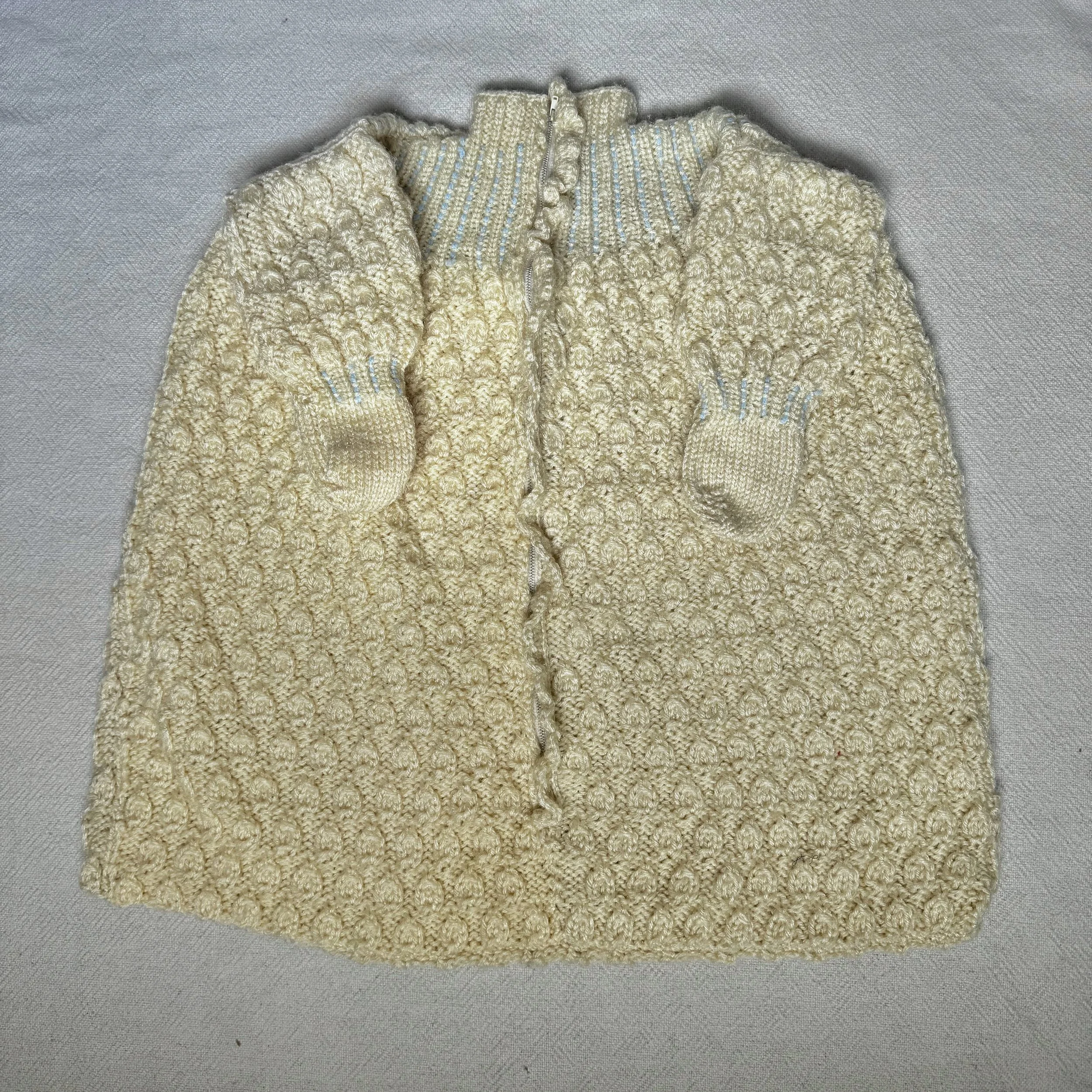 1960s Newborn knitted Sleepbag