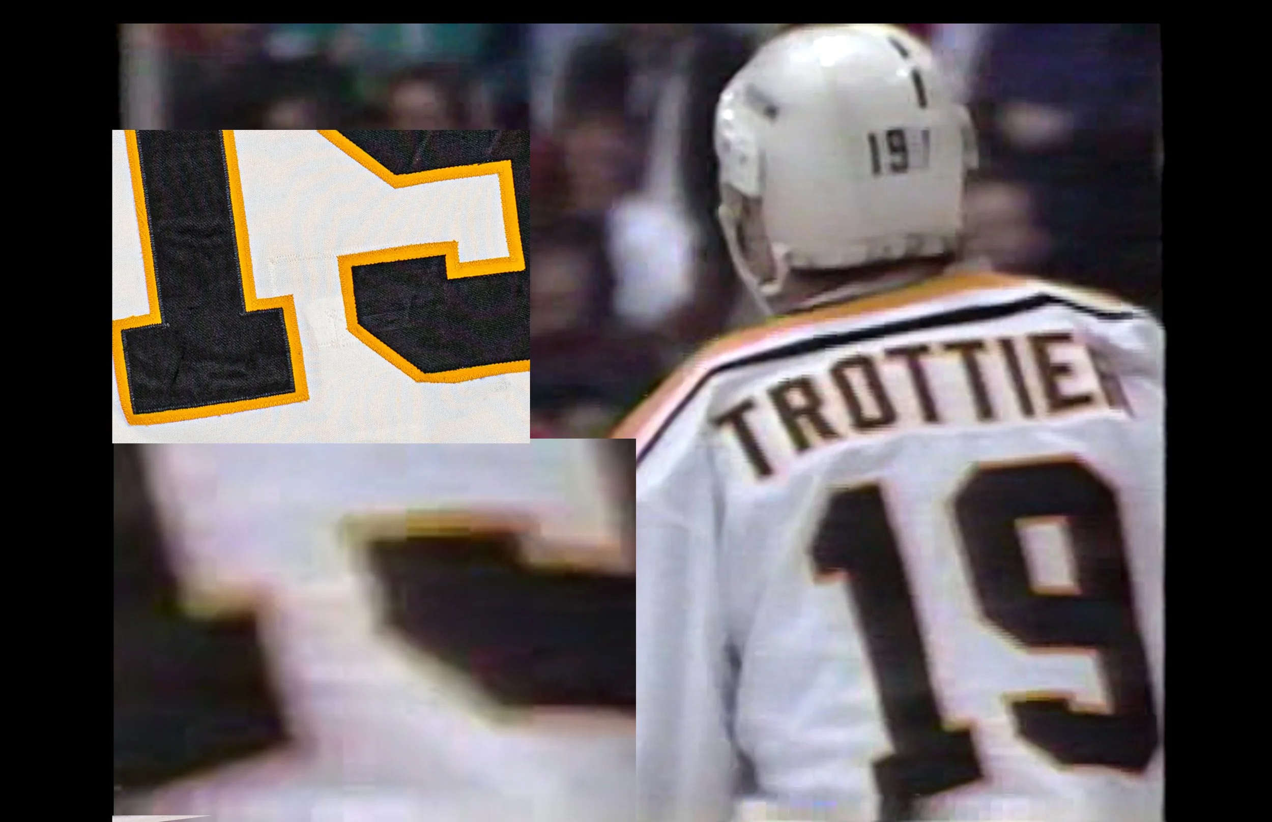Merely supporting evidence, the numbers are placed in the same location relative to the fight strap, which is different on every jersey and indicative of a match in this case.
