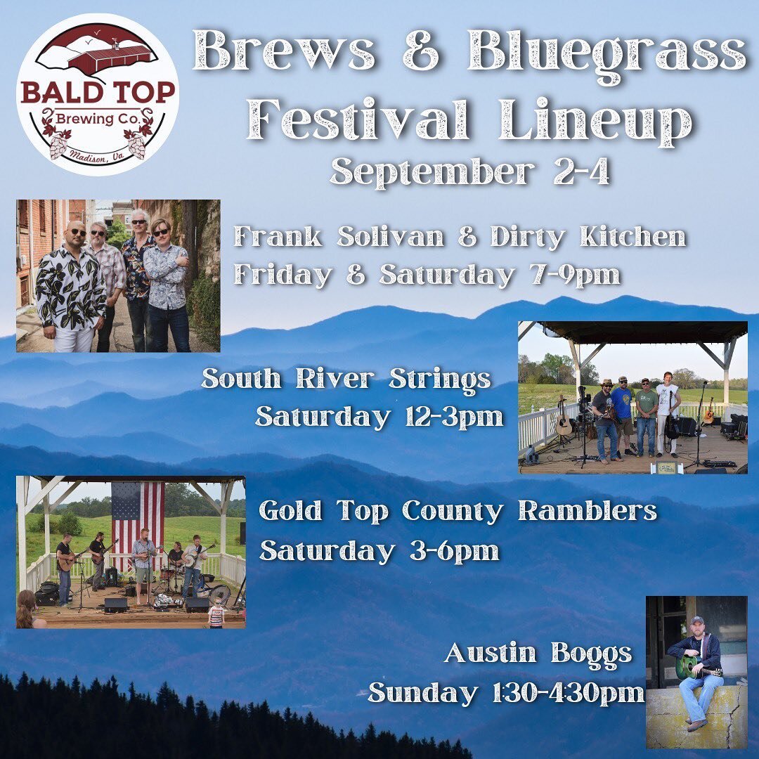 We&rsquo;re getting excited for this holiday weekend and our Brews &amp; Bluegrass Weekend! Don&rsquo;t forget, there is no admission for the entire weekend! Check out our two-week lookahead schedule below!

This Weekend - Brews &amp; Bluegrass Weeke