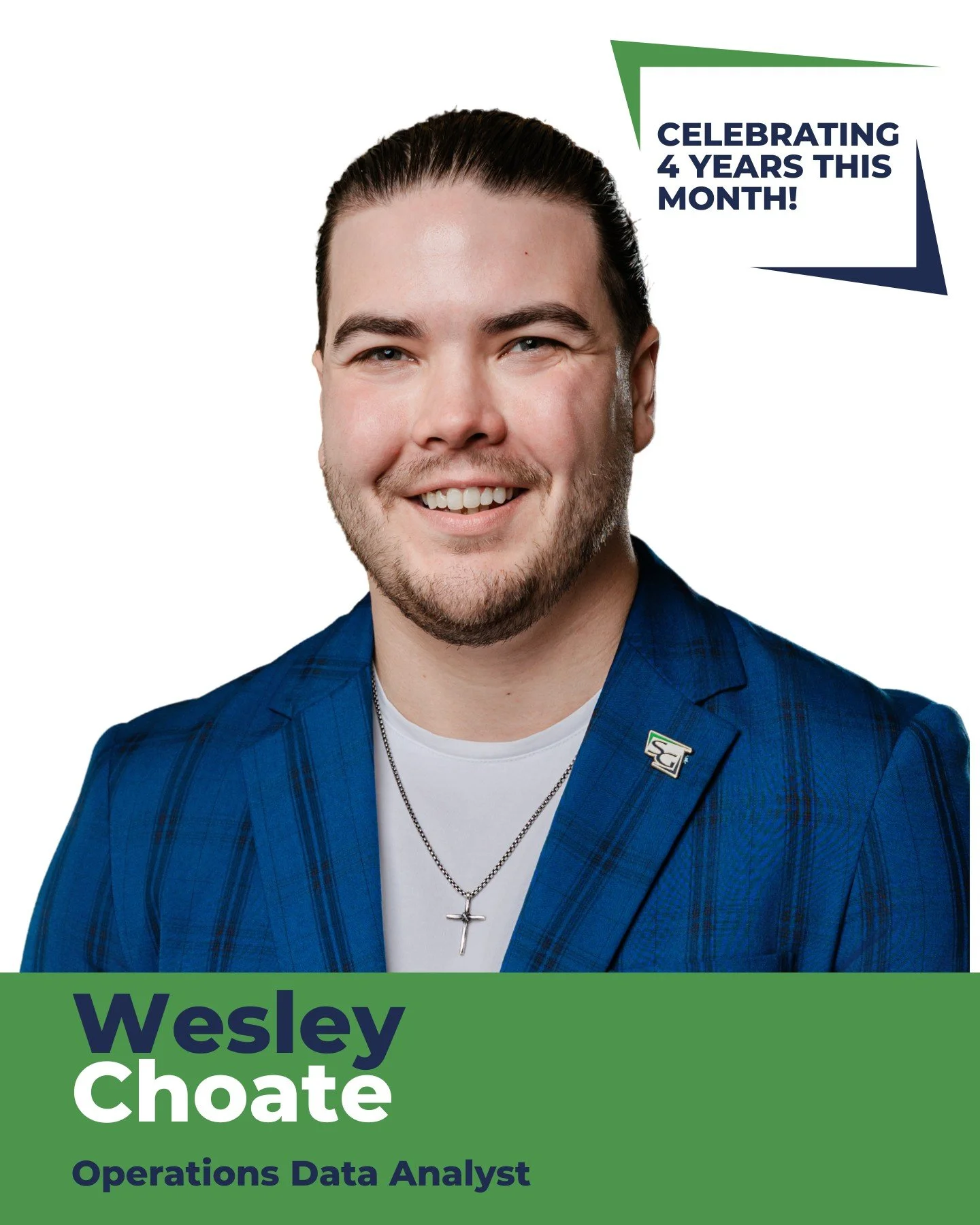 Cheers to another year at SGS! 🎉

We&rsquo;re celebrating two amazing team members this month:

Andrea Breaux, Account Manager &ndash; 5 years
Wesley Choate, Operations Data Analyst &ndash; 4 years

Your hard work, growth, and contributions make SGS