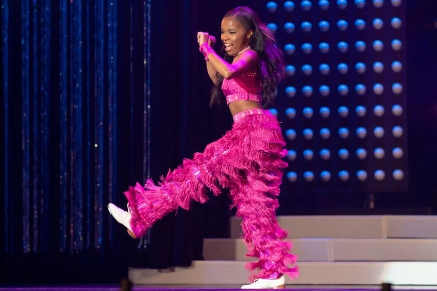 A contestant wows the audience with her dance number at the Miss South Carolina 2019 pageant.