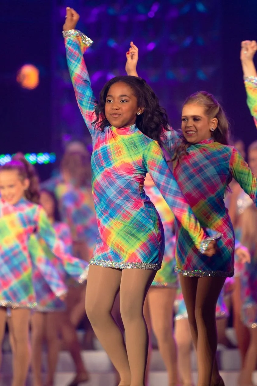 Members of the Palmetto Princess mentorship program perform a dance routine at the Miss South Carolina 2019 pageant.