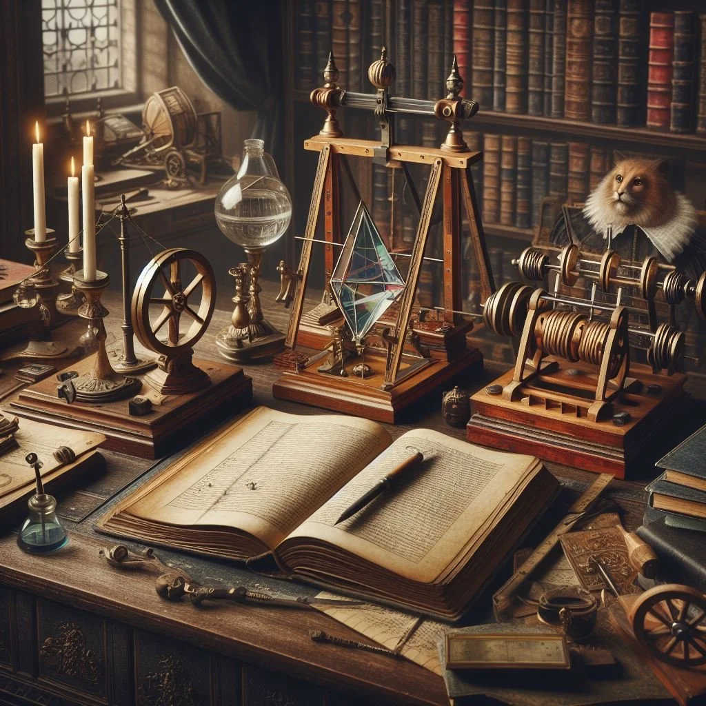 Desk of a renaissance schollar