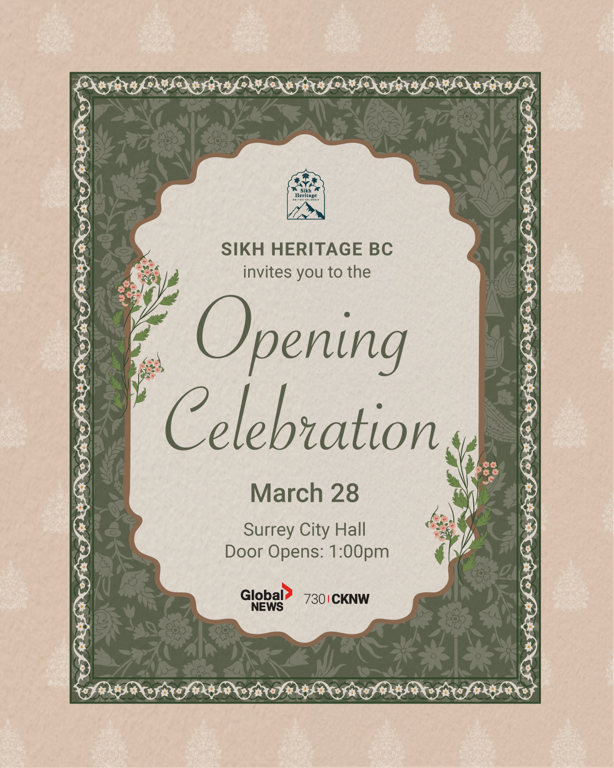 Sikh Heritage Month Opening Celebration