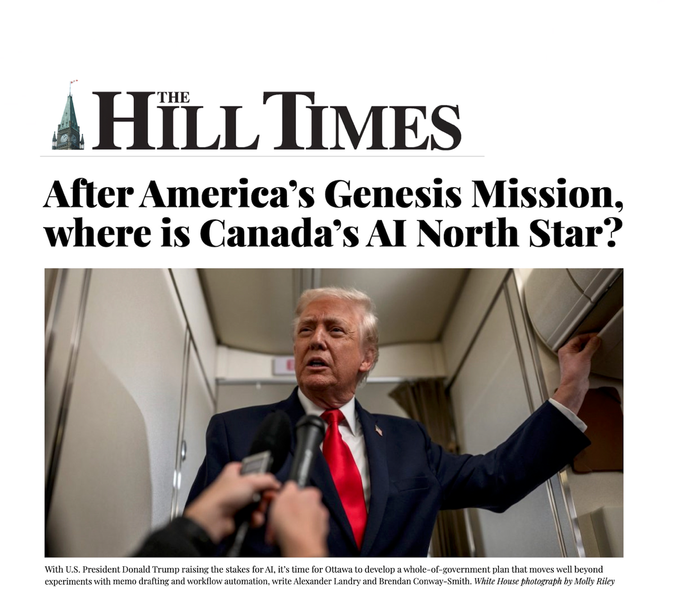 After America’s Genesis Mission, where is Canada’s AI North Star?