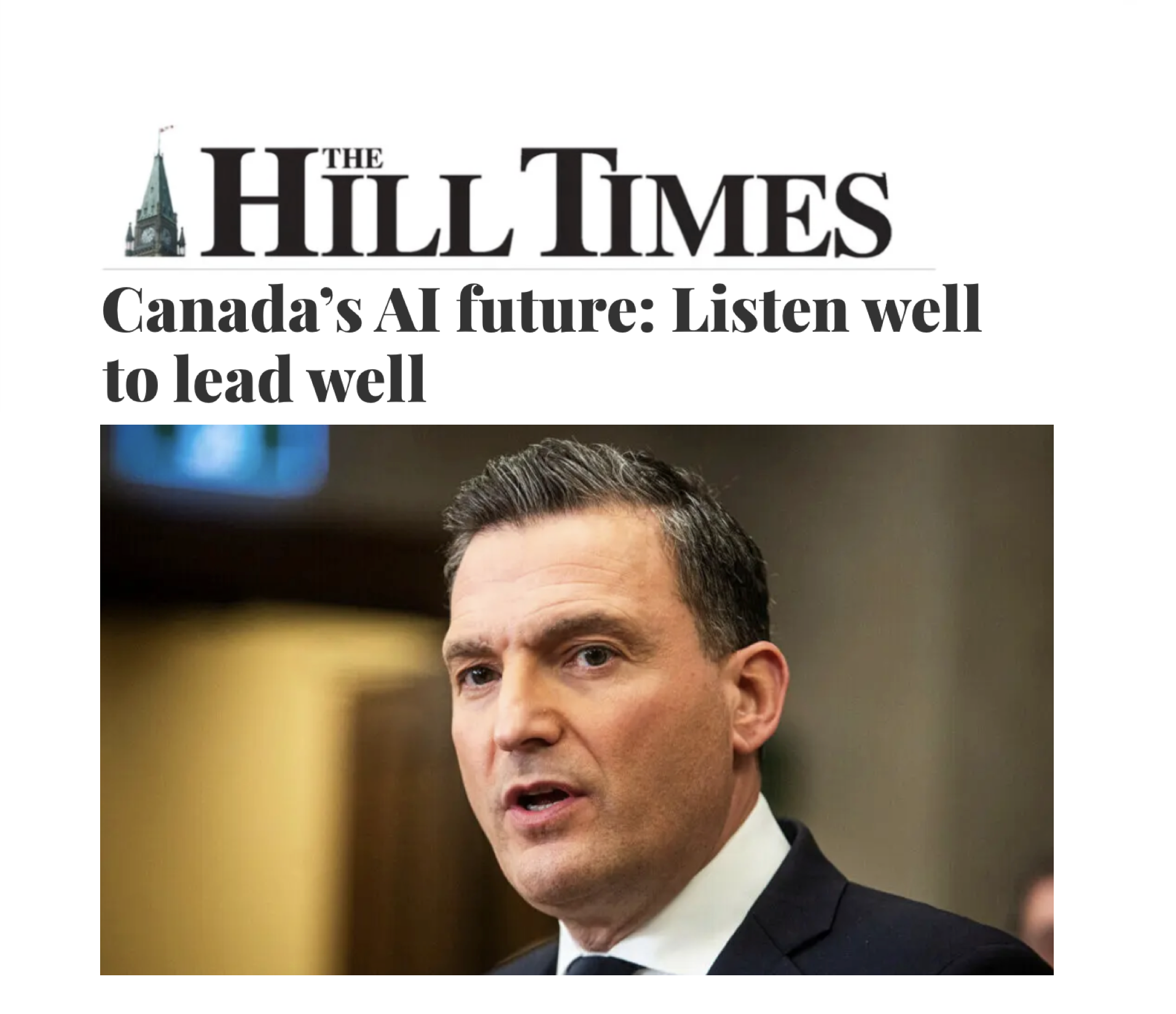 Al Canada’s AI future: Listen well to lead well
