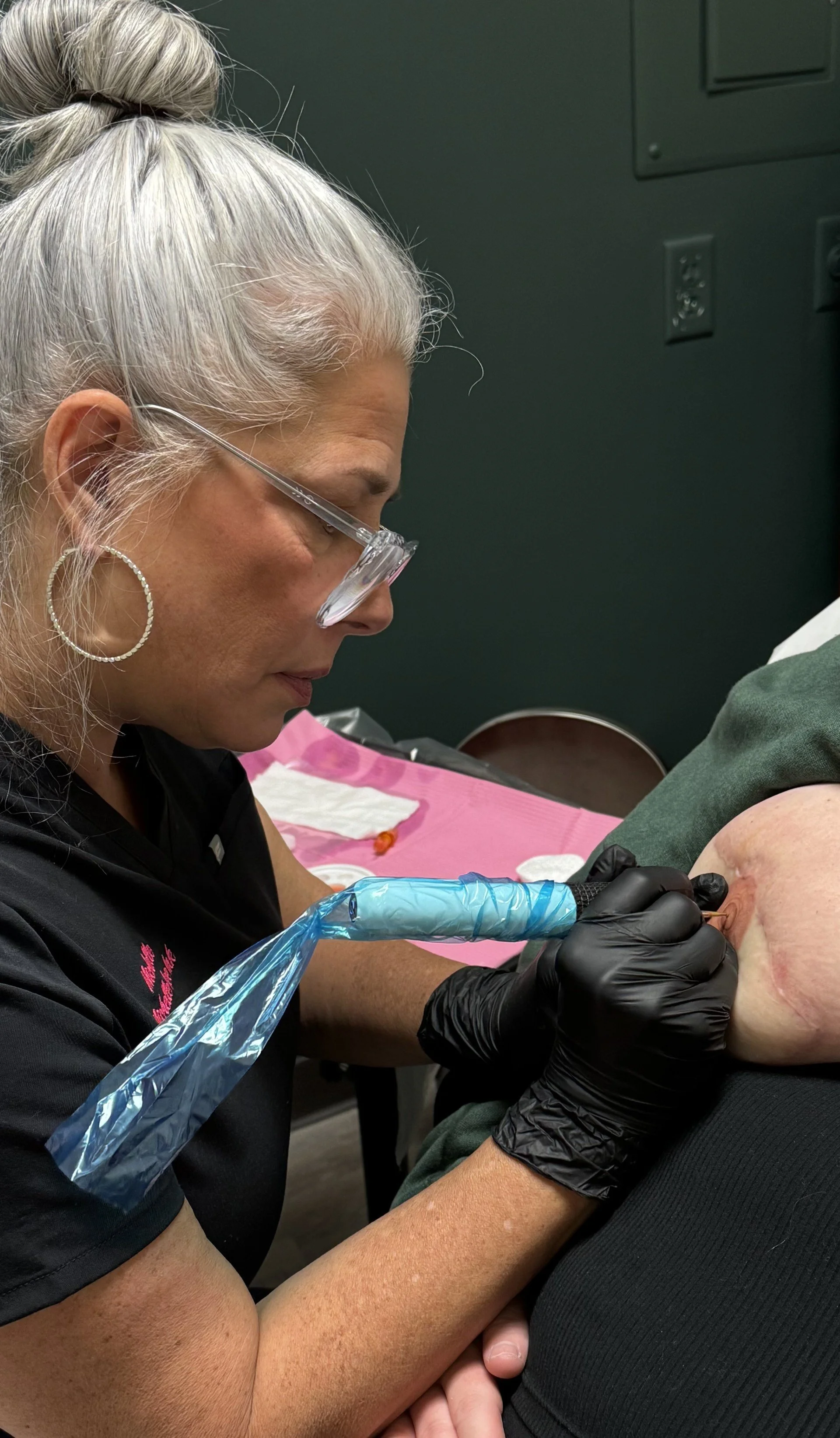 Areola and nipple tattoo procedure with artist Michelle Lee