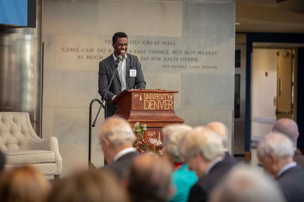 Served as Graduate Student Association President and welcomed distinguished guests at the Korbel Honors Ceremony celebrating faculty and alumni, Denver, CO.