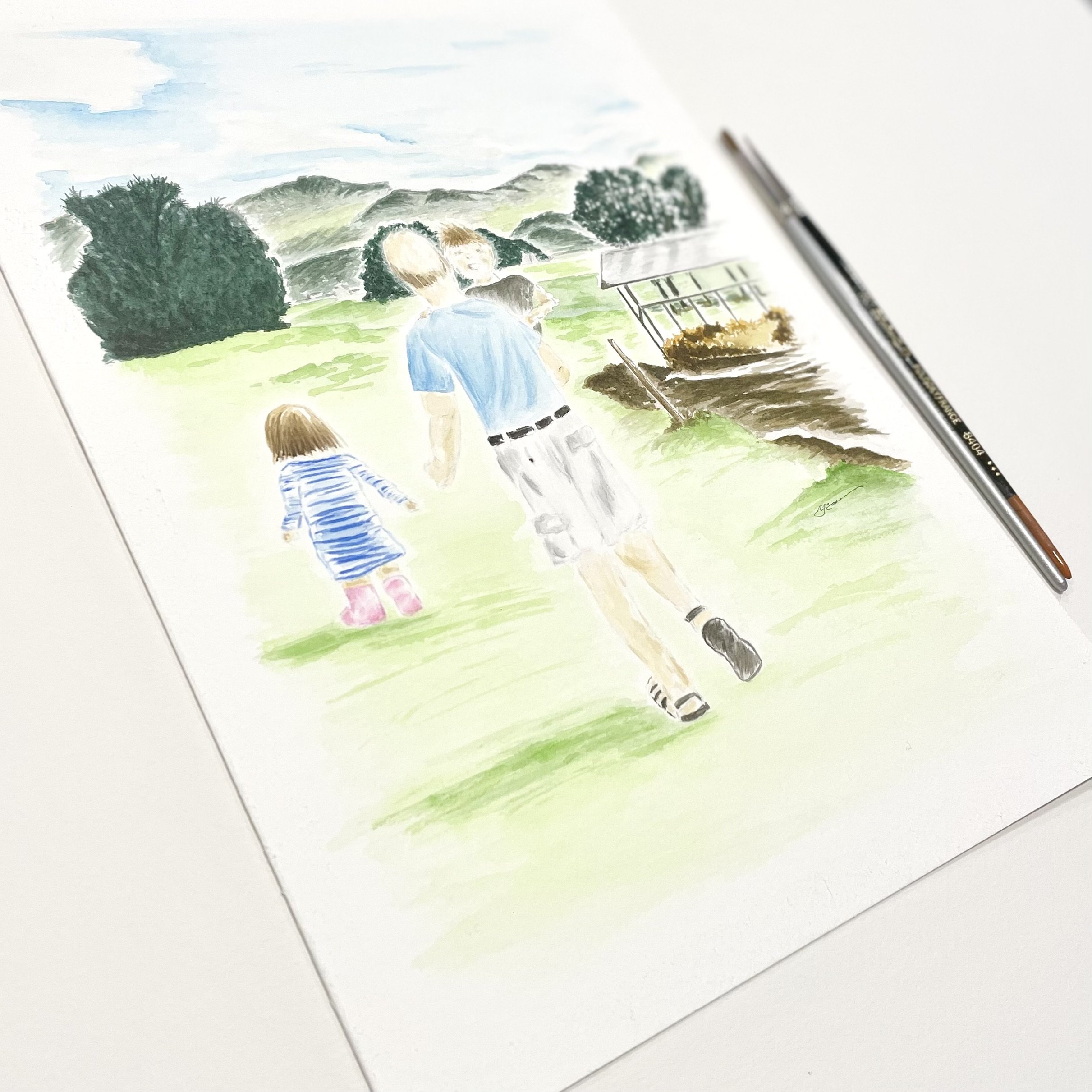"Father's Day" Commission Piece
Original Watercolour on fine art paper