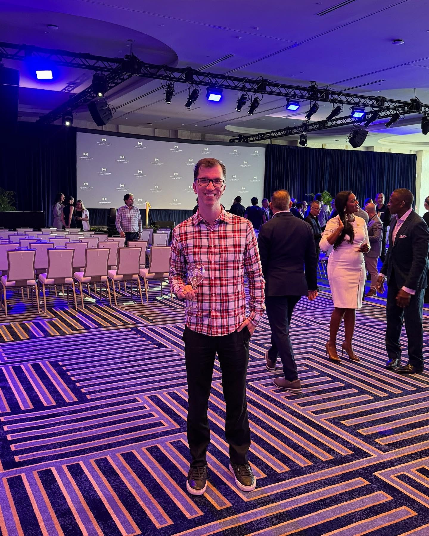 The long-awaited Coastal Convention Center at the iconic @fontainebleaumiamibeach finally opened today. Mr. B Hospitality was invited to the official ribbon cutting. We toured the completed product, sipped on some @perrierjouet , and left inspired by