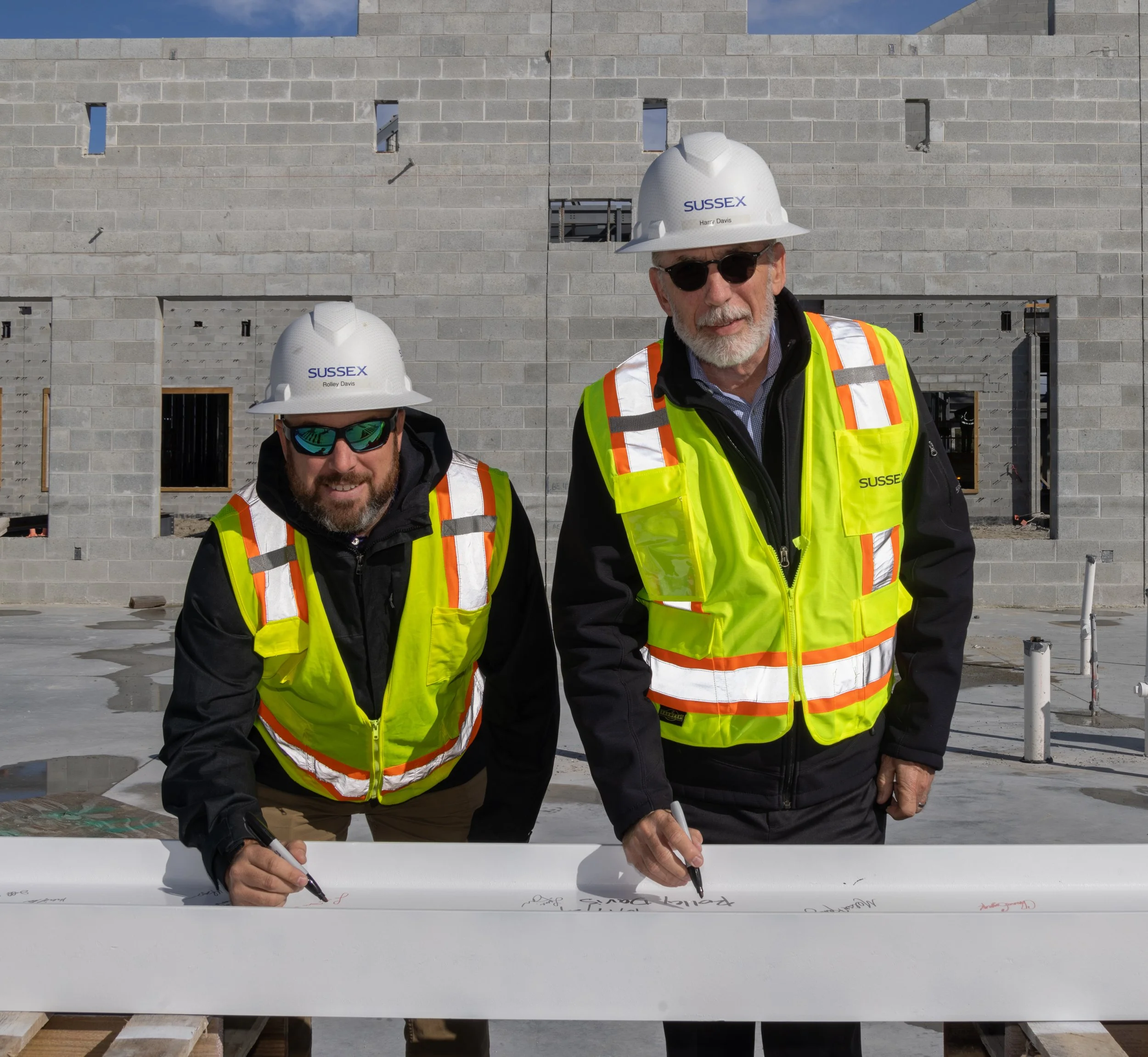 Tulls Creek Elementary Beam Signing