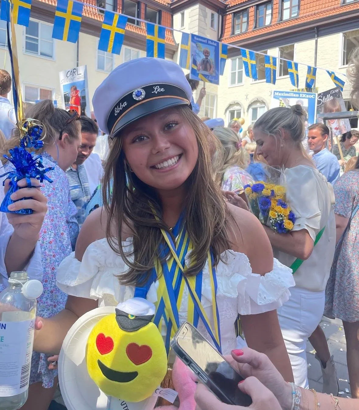 Swedish girl during their her graduation